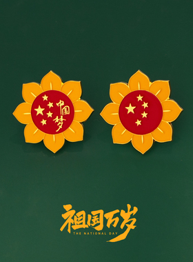 中国胸针爱国pin徽章金属别针国庆节胸章配饰学生背包装饰中国梦