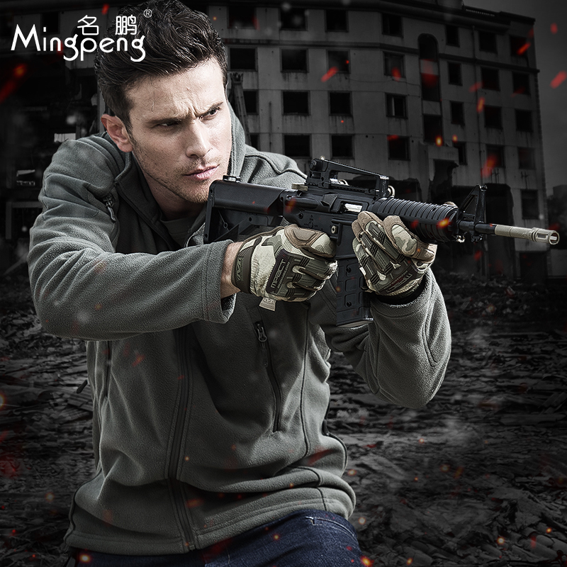 名鹏冬季加厚战术抓绒衣