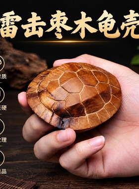 木雷焦富甲天下镂空大龟甲龟壳 道家用品 一体成雕镂空