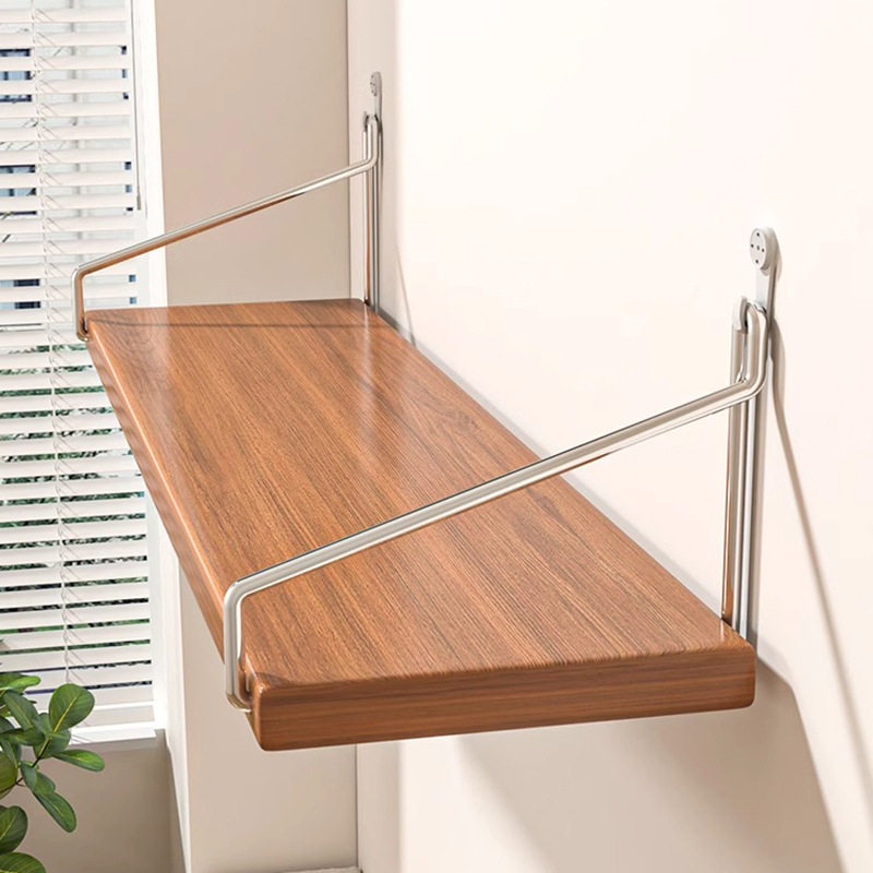 免打孔墙上置物架床头壁挂隔板客厅墙面投影仪路由器架子挂墙书架