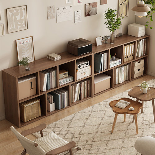 实木书柜学生家用小柜子储物柜