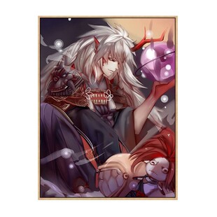 茨木童子diy数字油画阴阳师 酒吞童子手绘涂色填充手工画画装饰画