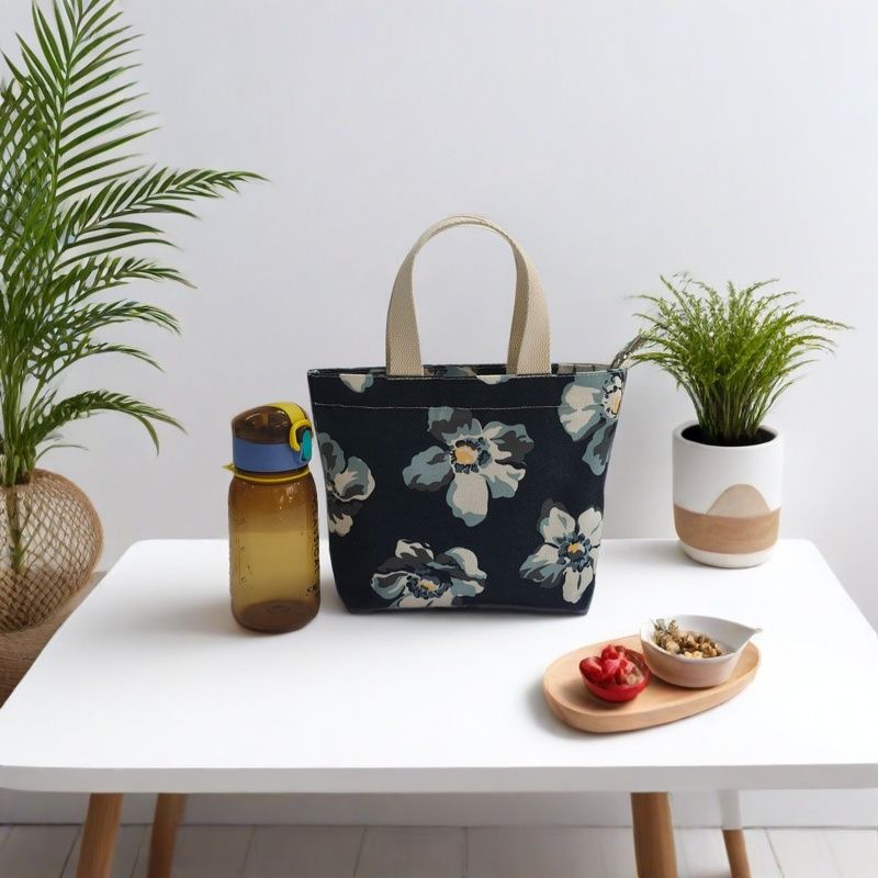 帆布包韩版简约印花迷你手提袋