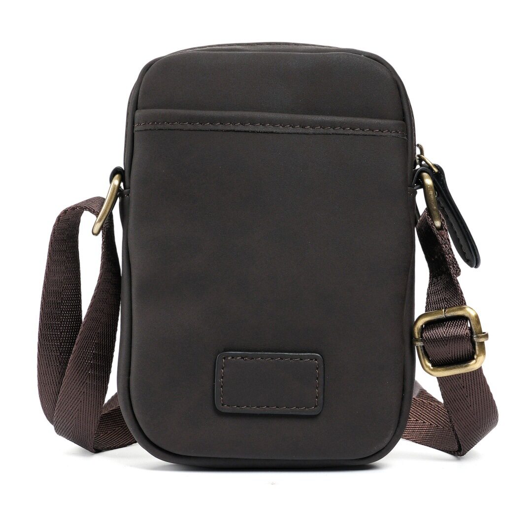 新款二层牛皮男士单肩斜挎包 学生上班族商务通勤真皮小背包