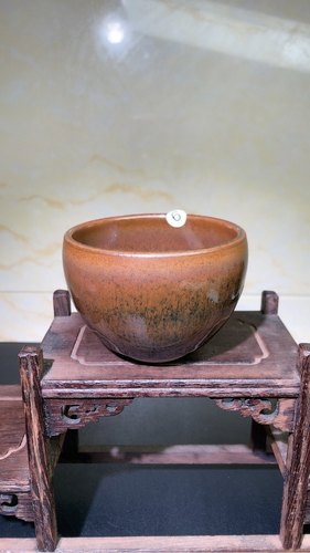 原矿原釉建窑建盏蛋蛋钵和手握主人茶盏