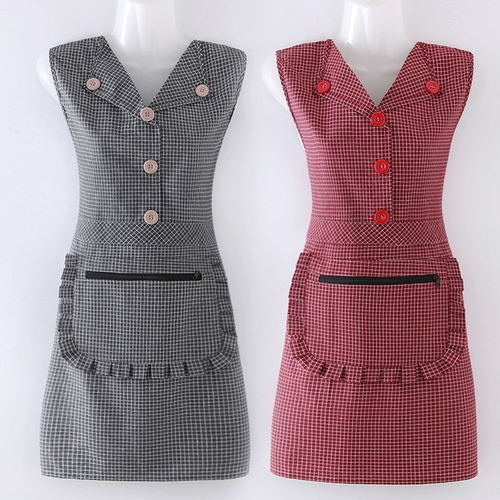 Фартук с молнией, милая японская юбка для работы, в корейском стиле