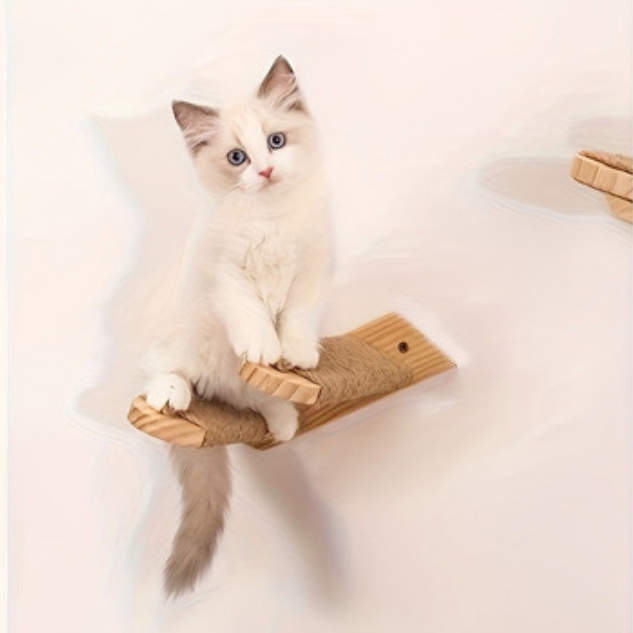 猫爬梯实木跳台猫爬架猫笼爬梯