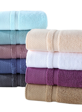 居家纯棉毛巾成人加厚洗脸巾35x75 120g男女情侣素色断档长绒毛巾