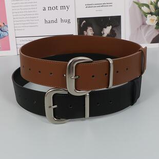 2025新款皮带女简约百搭束腰装饰配大衣羽绒服腰带配饰宽腰封