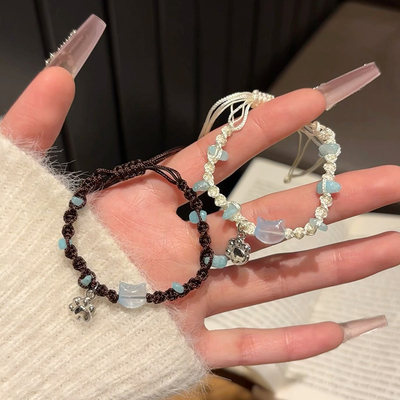 小猫咪手链手工编织小众新款