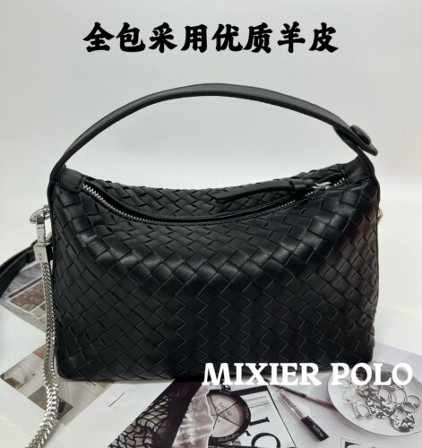 手工编织女包羊皮小包包真皮高级感2023新款单肩斜挎包腋下包女