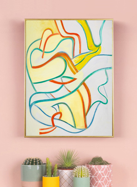 WILLEM DE KOONING威廉德库宁 偷渡者 装饰画抽象民宿玄关挂墙画