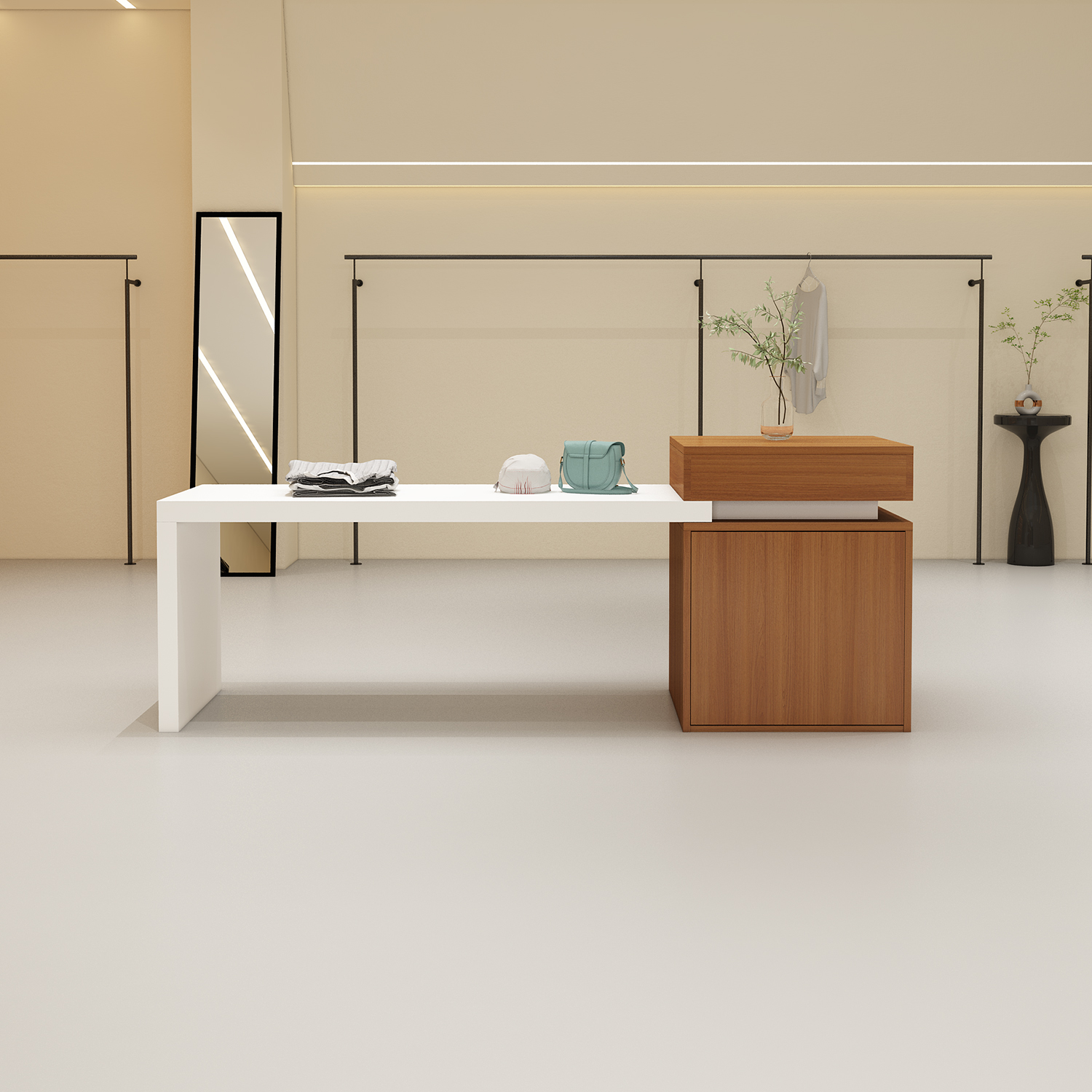 服装店陈列中岛台展示桌产品展台