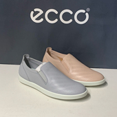 ECCO爱步女鞋 248803travel 超软平底休闲鞋 春夏新款 透气一脚蹬板鞋