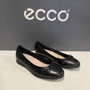 平底超软皮休闲鞋 ECCO爱步单鞋 船鞋 一脚蹬271713触感 女鞋 芭蕾舞鞋