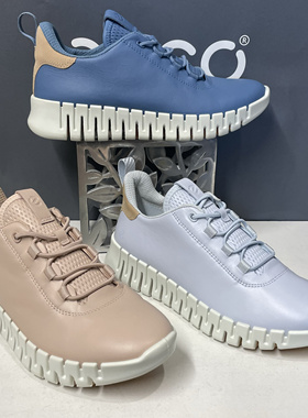 ECCO爱步女鞋新款厚底轻便老爹鞋低帮透气运动休闲鞋218203灵动