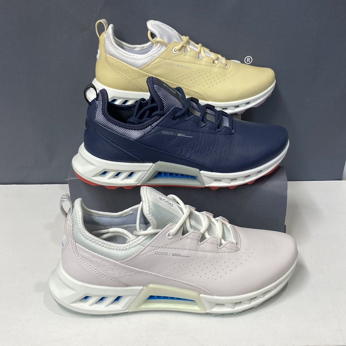 ecco爱步女鞋防水透气biom健步高尔夫休闲鞋防滑运动休闲鞋130903