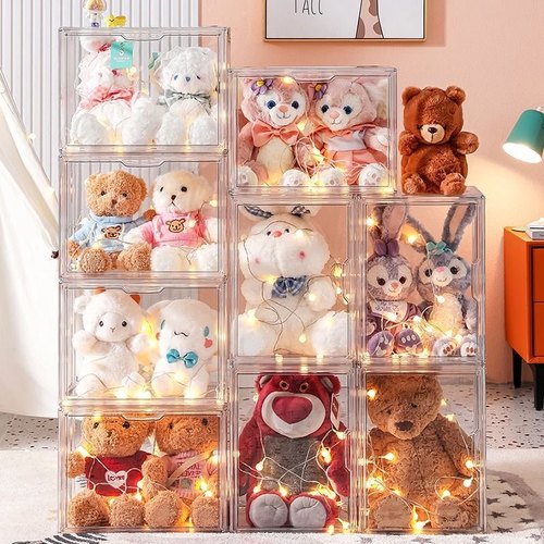 娃娃收纳盒收纳盒防尘抗氧化