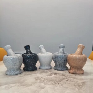 捣蒜神器石臼捣蒜器蒜泥器罐石头蒜臼石锤石臼老式压蒜器石头石锤