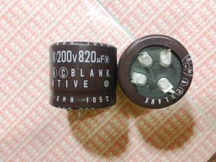 全新硬脚电解电容 200V820UF 820UF200V 30X35MM 4脚