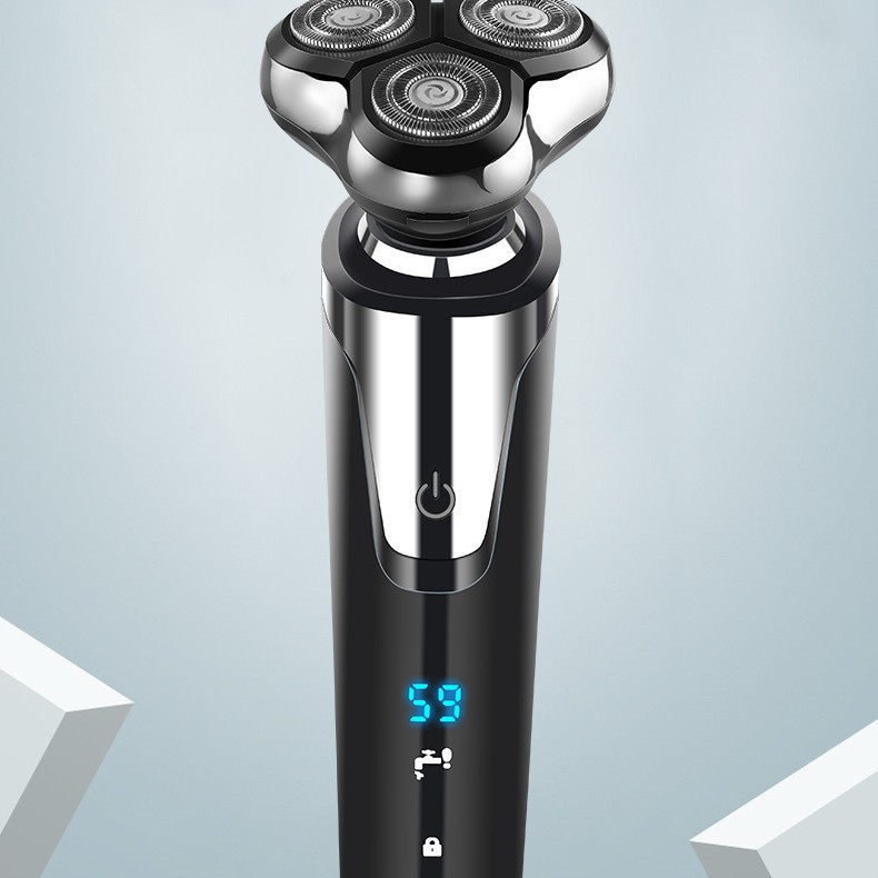 全新智能数显浮动刮胡刀四合一水洗充电式胡须到男士电动剃须刀