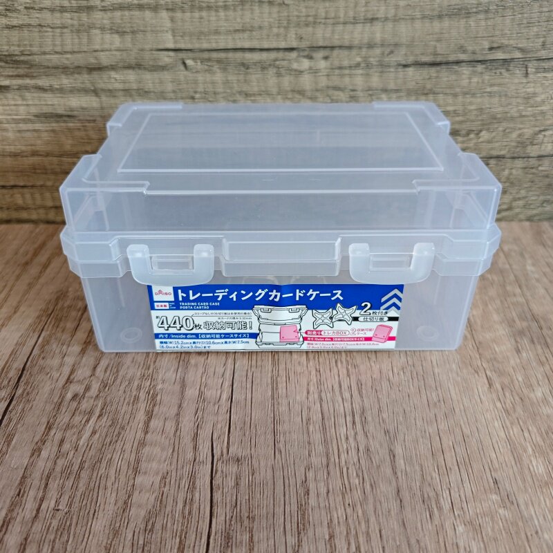 日本大创进口透明收纳盒桌面杂物零食玩具整理盒小号带盖储物盒子