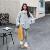 现货新款PU皮50羽绒内胆派克服099-10319-P255-K388，女装羽绒服，浙宝099