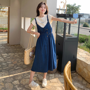 新款现货 牛仔背带裙099-D73-P105-K158图片