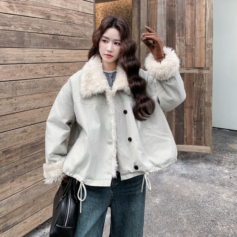 现货新款羊羔毛派克服099-10331-P195-K298，女装派克服，浙宝099