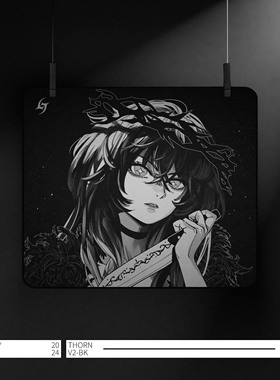 LonelyStar 荆棘 星光底胶乱纹中性偏滑鼠标垫DIY电竞游戏鼠标垫