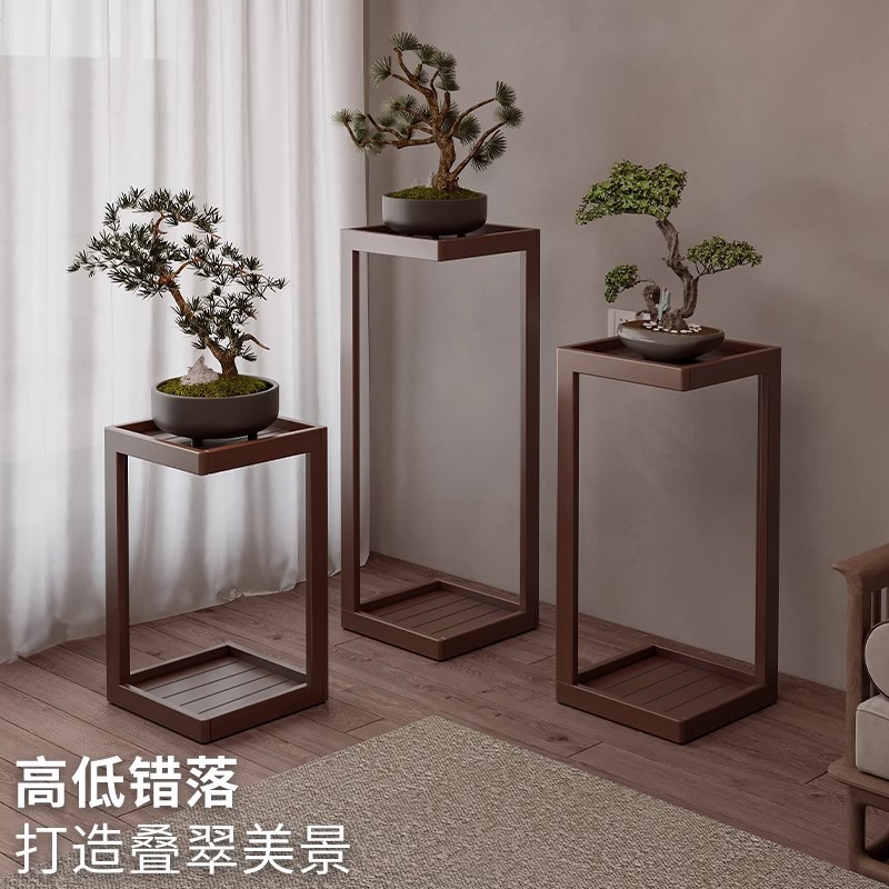 新中式楠竹落地博古架