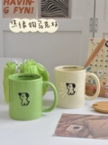 Унсудистистическая щенка керамическая кружка чашка женского общежития общежития для общежития для общежития для питьевой воды домашняя пара молоко чашка кофейня чашка