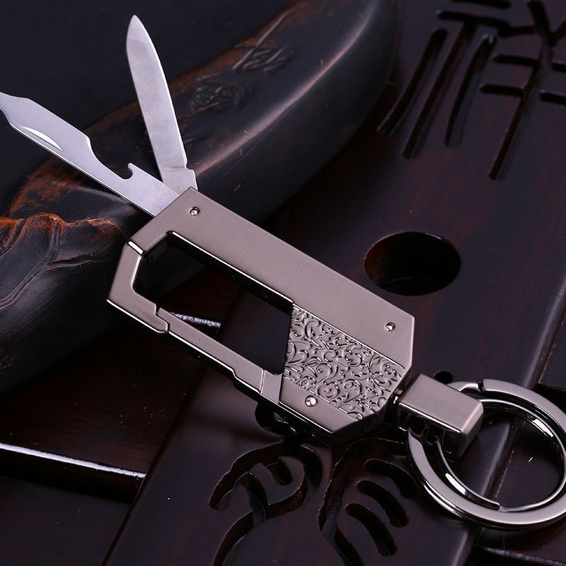 正品中邦男士情侣腰挂多功能钥匙扣合金创意钥匙链钥匙圈金属挂件