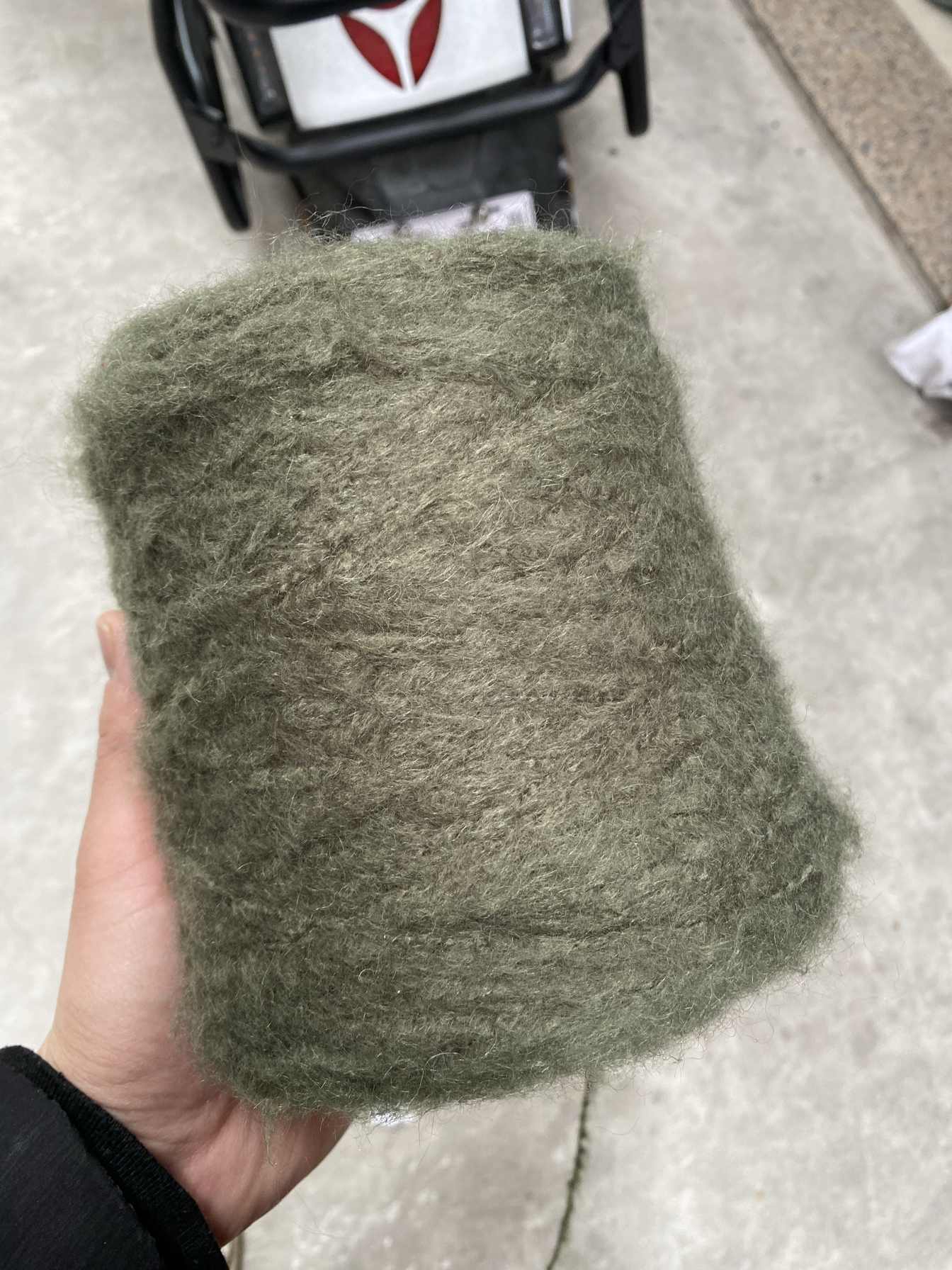 外贸毛线棉马海毛中粗线