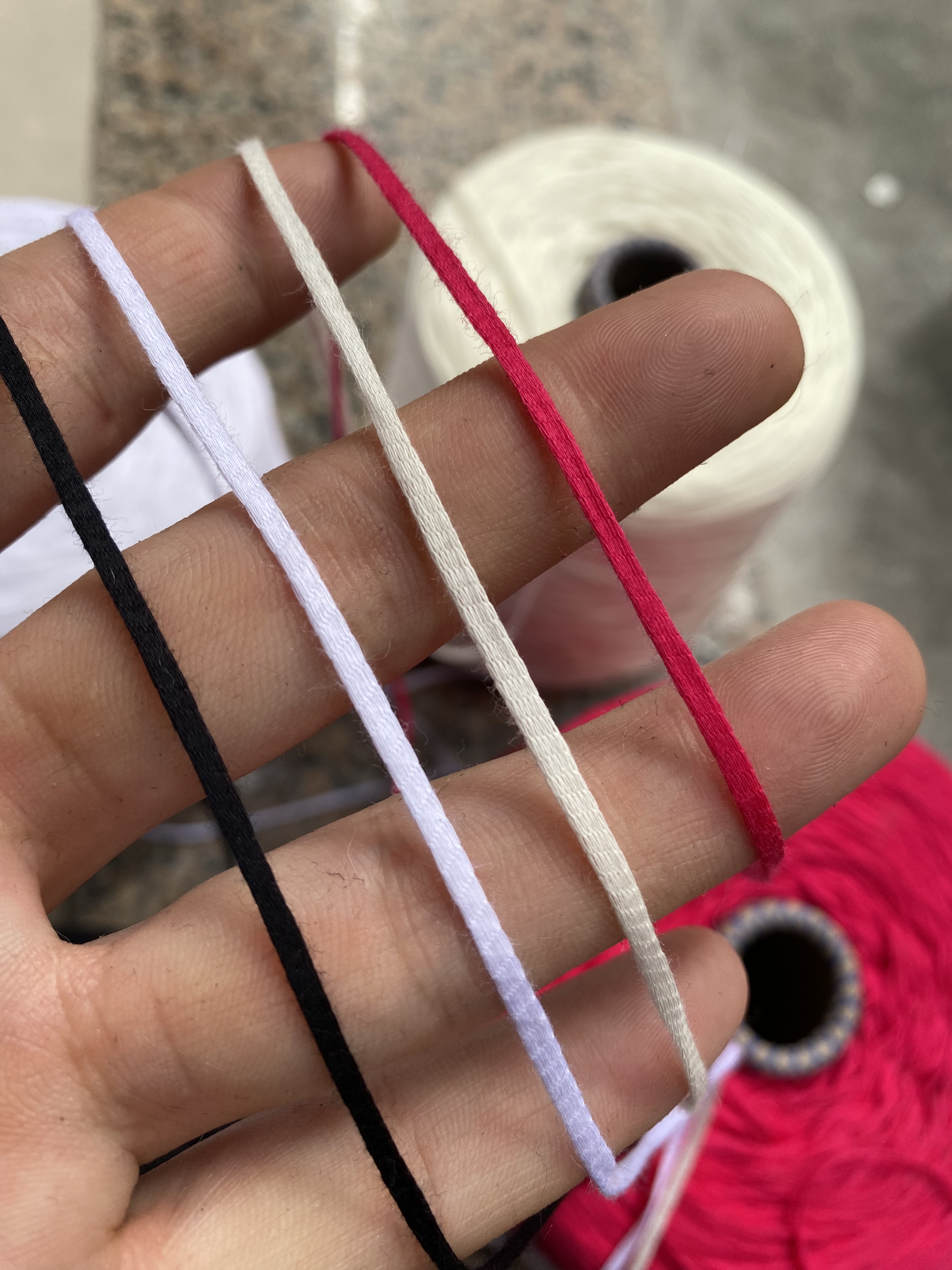 外贸高品质春夏手编带子线有光泽  手工diy钩织全棉线扁带