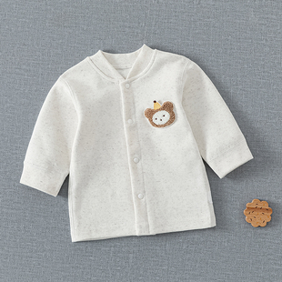 初秋婴儿衣服秋冬季保暖内衣宝宝早秋长袖秋衣半身上衣纯棉打底衫