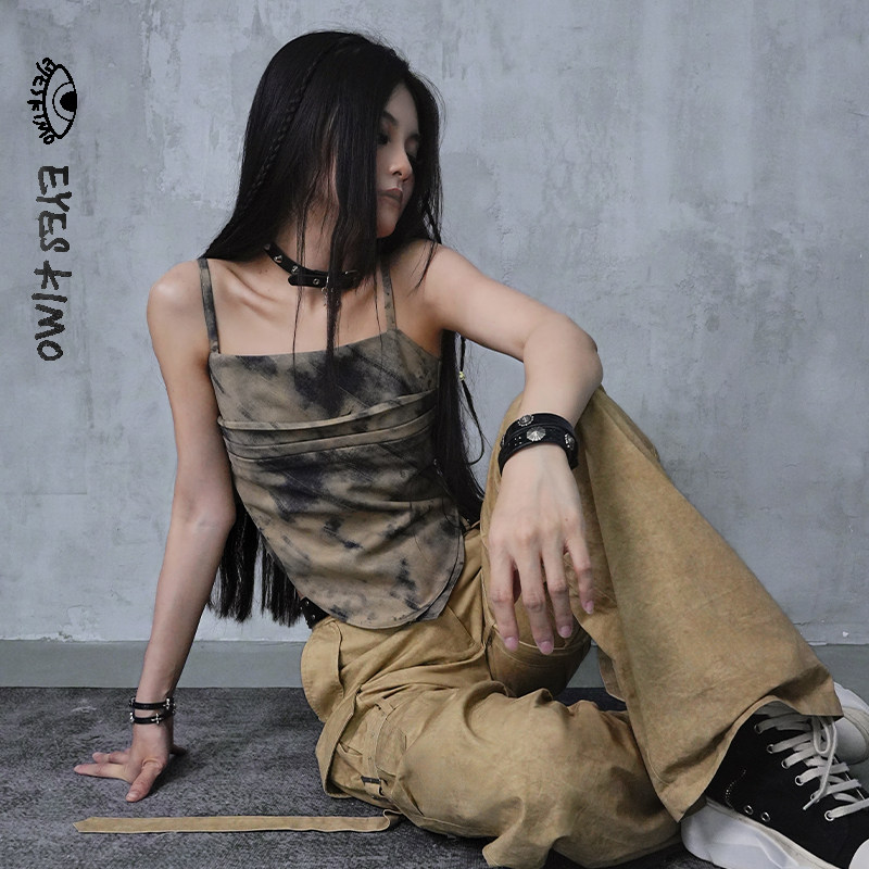 EYESKIMO原创美式废土风抹胸吊带内搭打底肚兜背心修身显瘦辣妹,女装/女士精品,背心吊带,淘宝优惠券,粉丝福利购,淘宝优惠卷