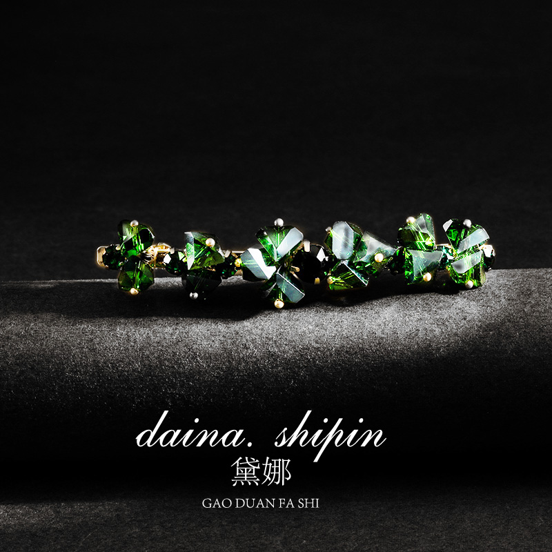 一字弹簧夹侧边夹精致清新高级感