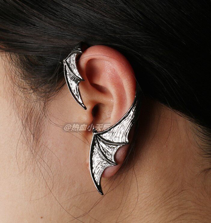 soyaxbatman新款其他日韩全新耳钉蝙蝠侠翅膀左耳耳环单只的价格