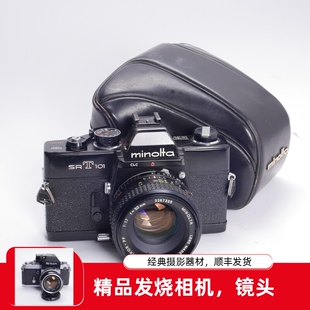 美能达MINOLTA SRT101 50/1.7 黑漆稀有金属坦克胶片单反相机96新