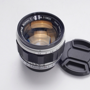 50MM 1.4 F1.4旁轴大光圈镜头可转M带黄斑联动 L39口50 佳能CANON