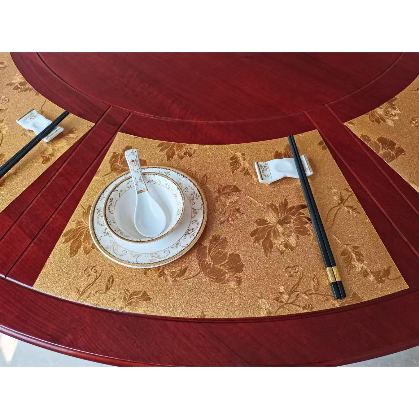 防水防油防滑隔热桌垫扇形餐桌垫