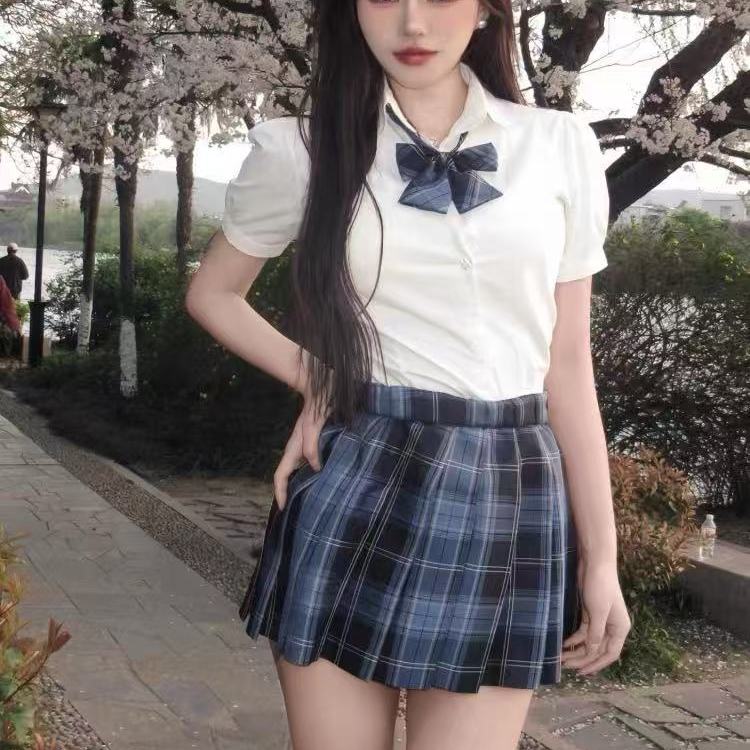 JK制服纯欲紧身收腰衬衫上衣学院