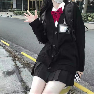 学院风JK开衫 全套校服 学生校供针织衫 外套女秋冬日系制服毛衣套装