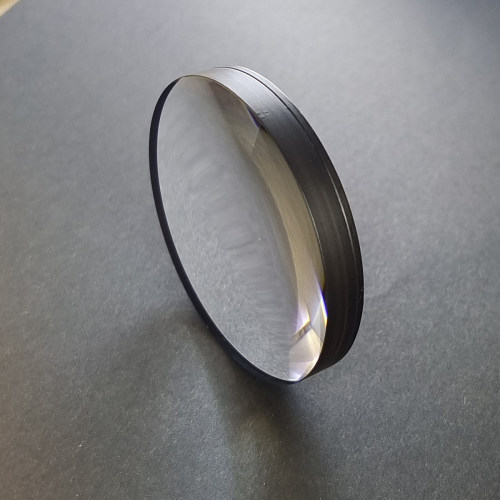 ED镜片直径52MM 焦距158MM胶合透镜 材质H-ZF1+FK61 件号611+612