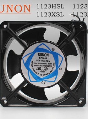 SP100A P/N1123HBL HSL XBL XSL 12CM110-120V建准SUNON 散热风扇