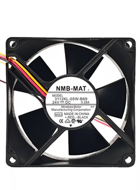 3112KL-05W-B69/B60原装NMB-MAT24V0.28A静音镗床变频器散热风扇