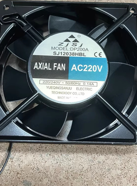 ZJSJ小型轴流风机SJ12038HBL机床电器柜排散热风扇 AC220V 7叶4寸