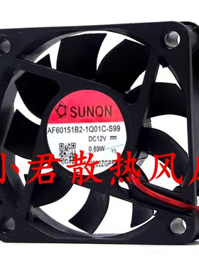全新AF60151B2-1Q01C-S99 SUNON 6015 12V 0.89W 6CM 4线散热风扇