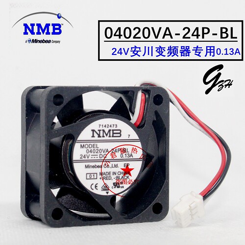 原装NMB 4CM 04020VA-24P-BL 24V 0.13A 三线 安川驱动器专用风扇